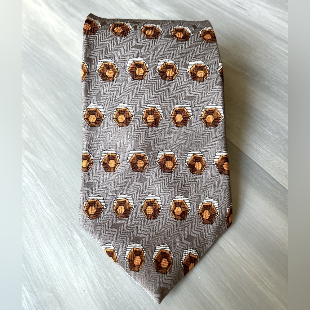 Belgravia 100% Silk Grey Designer Luxury Neck Tie
